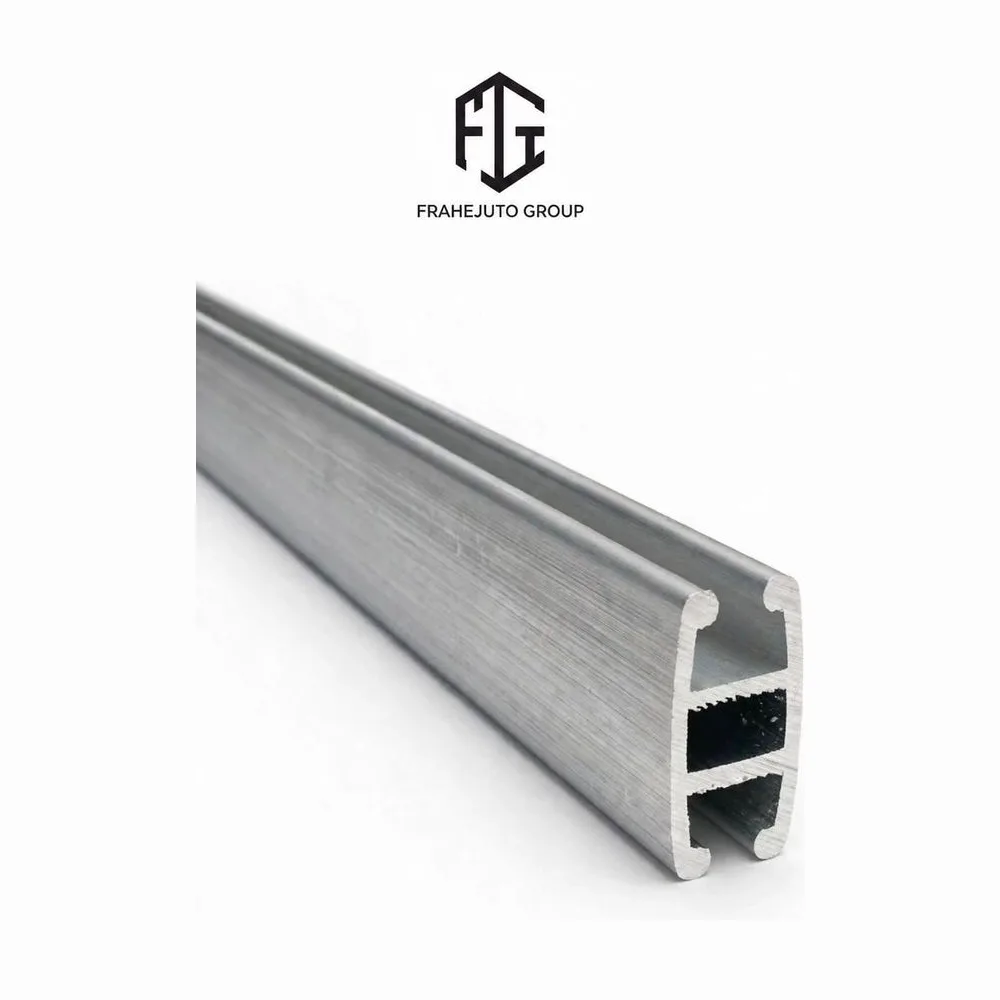 Perfil de aluminio extruido con canales