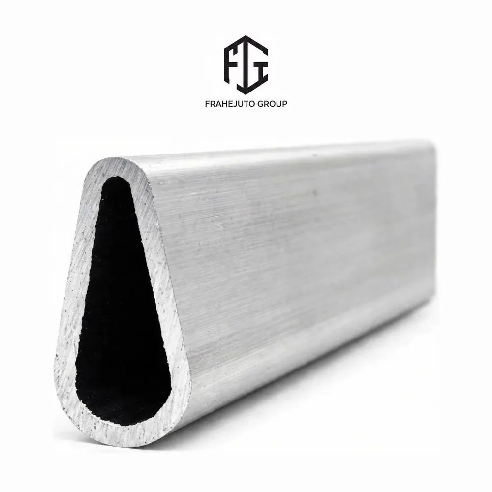 Caño de aluminio de sección triangular