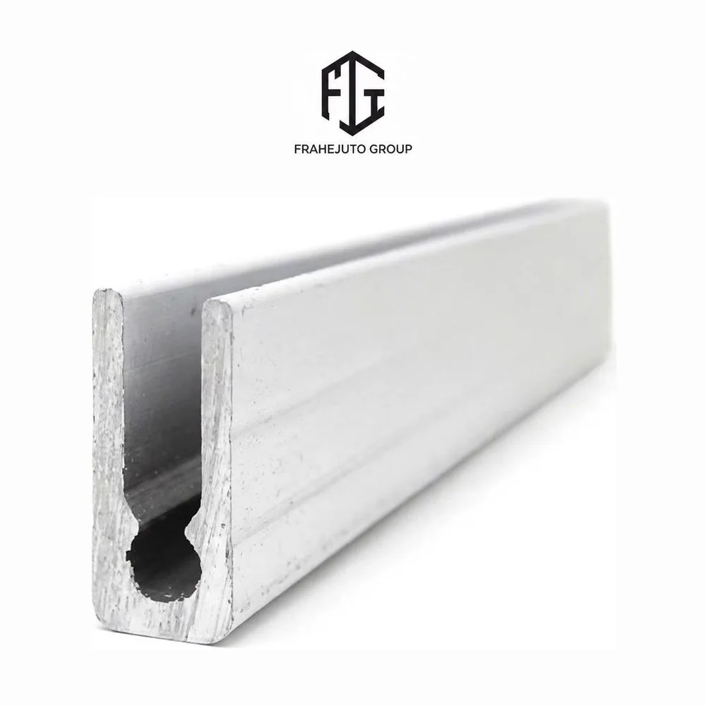 Perfil de aluminio con canal redondo